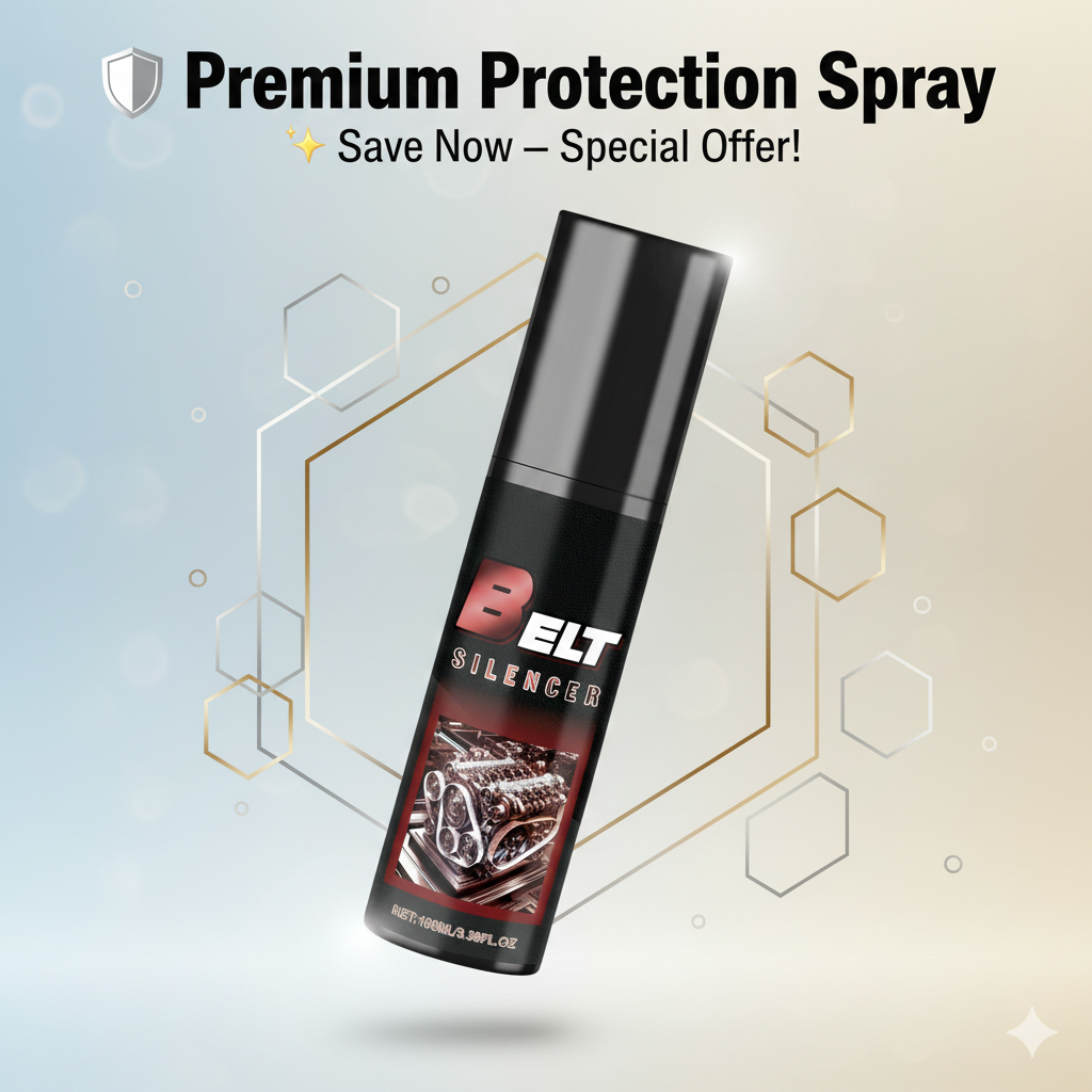 Belt silencer spray
