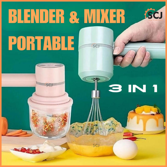 Electric Food Blender, Chopper and Mixer